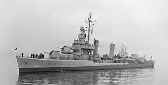 эсминец USS Mervine (DD-489) типа «Гливс»