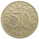 50 Groschen 1935 Vorderseite