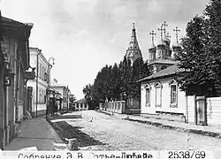 Вид из 6-го Ростовского переулка. 1913 год.