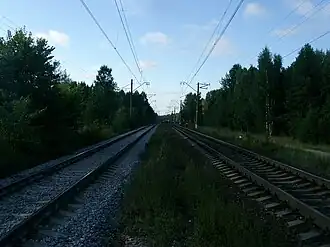 Вид в северном направлении, в сторону пл. 69 км