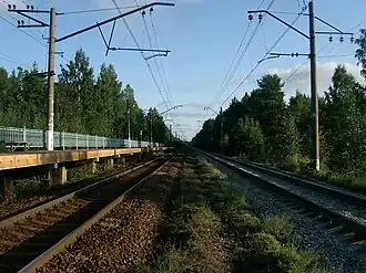 Вид в южном направлении, в сторону ст. Орехово