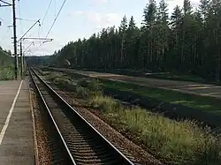 Вид в южном направлении, в сторону  ст. Сосново