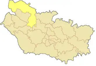 Кантон на карте департамента Сомма