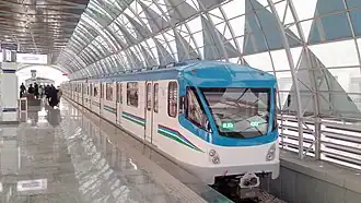 Модифицированный метропоезд 81-717/714 на станции