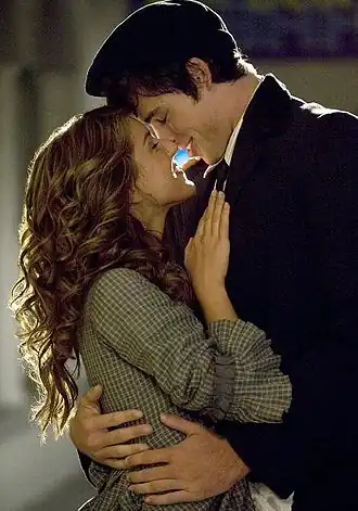 Тай и Энни после премьеры мюзикла.