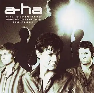 Обложка альбома A-ha «The Definitive Singles Collection: 1984 — 2004» (2005)