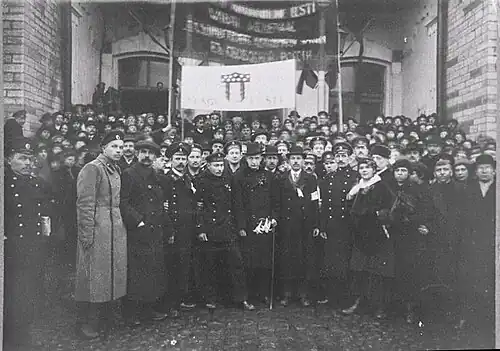 Встреча Керенского на Балтийском вокзале. Ревель, 22 апреля 1917 г.