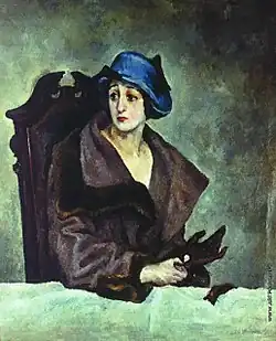 «Портрет неизвестной», 1910 г.Третьяковская галерея, Москва, Россия.