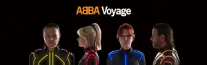 Рекламный постер серии концертов ABBA Voyage
