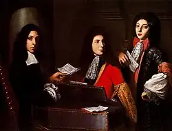 Портрет музыкантов двора Медичи. 1685. Холст, масло. Палаццо Питти, Флоренция