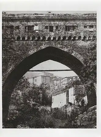 Вид моста в 1854 году