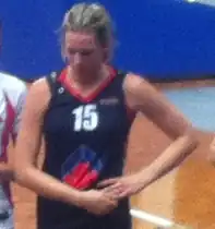 Блицавс в игре за «АИС» против «Канберра Кэпиталз» на «AIS-арене» (8 февраля 2012)