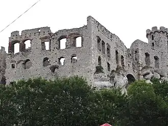 Остатки бывшей замковой резиденции