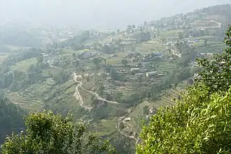 Виды на туристической тропе Nagarkot panoramic hiking trail
