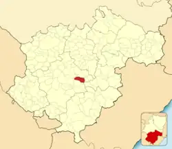 Расположение муниципалитета на карте провинции