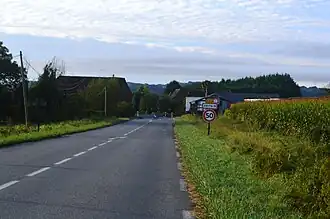 Въезд в Абитен