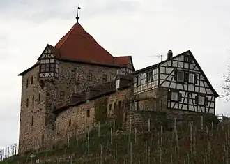 Вид замка Вильдек с юго-восточной стороны