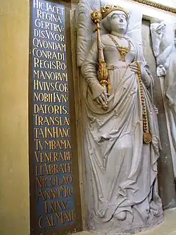 Место захоронения Гертруды фон Зульцбах в цистерцианском аббатстве г. Эбрах (Бавария)