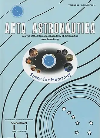 Обложка журнала Acta Astronautica №99 за июнь/июль 2014 года