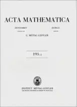 Acta mathematica