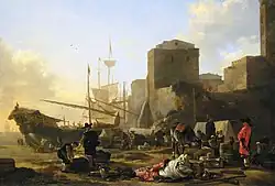 Южный порт. 1660-е. Дерево, масло. Музей изящных искусств, Бостон, Массачусетс, США