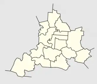 Алексеевский район на карте