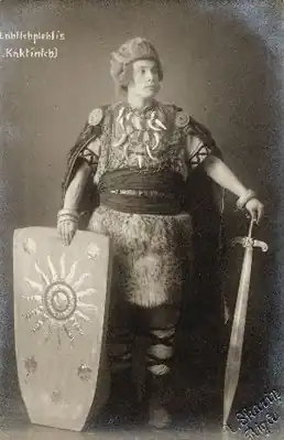 Адолфс Кактиньш в роли Лачплесиса, 1911