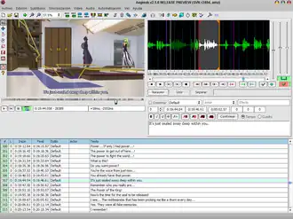 Скриншот программы Aegisub