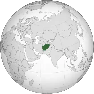 Афганистан на карте