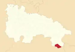 Расположение муниципалитета на карте провинции