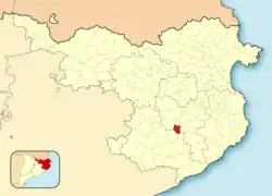 Расположение муниципалитета на карте провинции