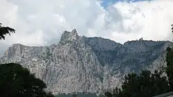 Вид на Ай-Петри со стороны п. Мисхор