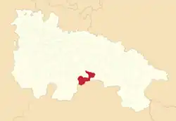 Расположение муниципалитета на карте провинции