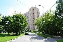 Вид от улицы Косыгина в сторону Ленинского проспекта