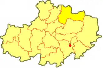 Район Биржан сал на карте