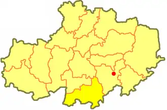 Коргалжынский район на карте