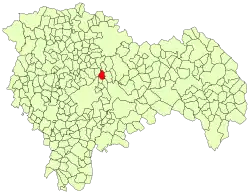 Расположение муниципалитета на карте провинции