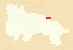 Расположение муниципалитета на карте провинции