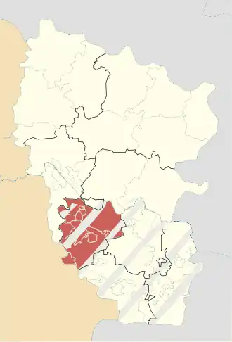 Алчевский район на карте