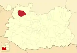 Расположение муниципалитета на карте провинции