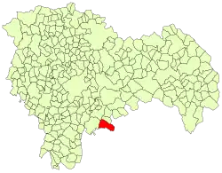 Расположение муниципалитета на карте провинции