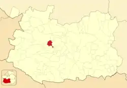 Расположение муниципалитета на карте провинции