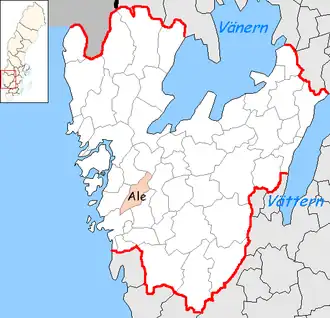 Коммуна Але на карте