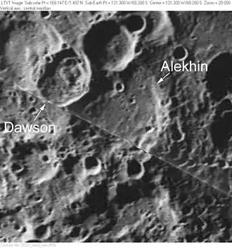 Снимок зонда Lunar Orbiter - V.