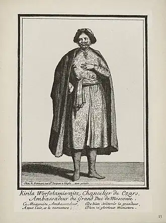 Портрет Алексеева, выполненный во время посольской миссии во Францию