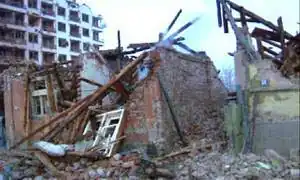 Алексинац после бомбардировки