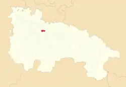 Расположение муниципалитета на карте провинции