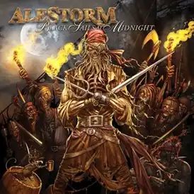 Обложка альбома Alestorm «Black Sails At Midnight» (2009)
