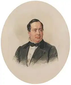 Портрет Александра Гау, 1857 г.