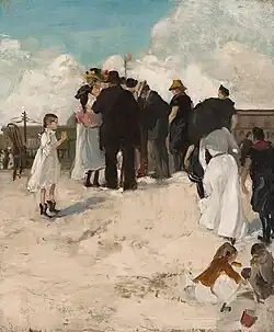 На пляже, 1901